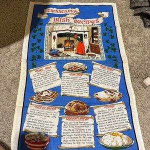 Traditional Irish Recipes linen towel